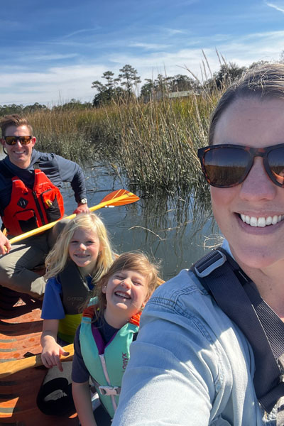 Eric Warren with his family